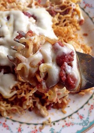 Foto resep Mie Goreng Nagih (Kornet Mozarella)