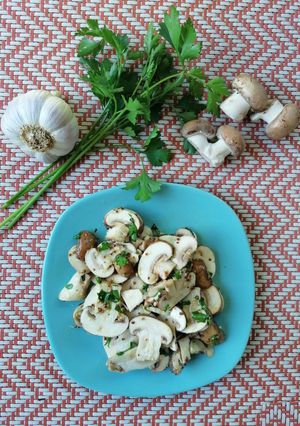 Une photo de Salade de champignons