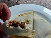 Una foto de empanada venezolana