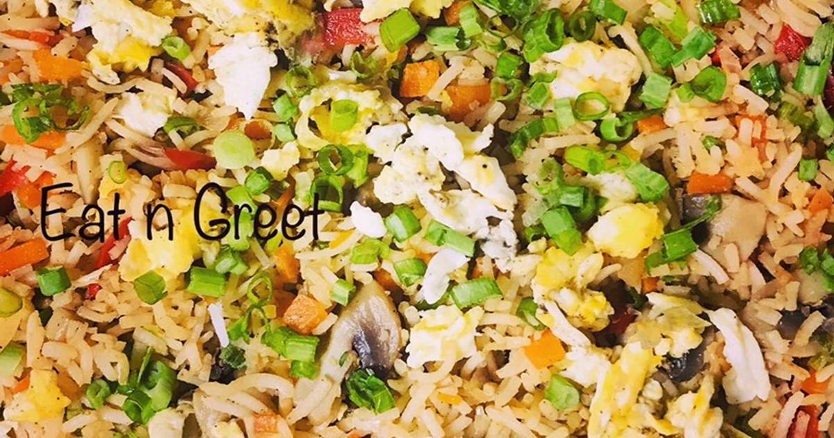 Mushroom Egg Fried Rice Recipe by Minnu Naveenkumar Cookpad