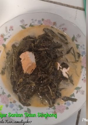 Foto resep Santan Daun Singkong
