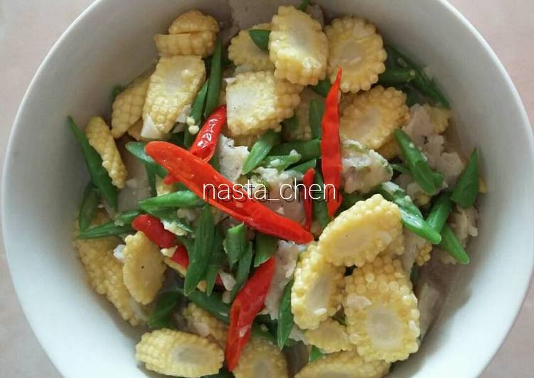 Bagaimana meracik Tumis buncis jagung muda, Menggugah Selera