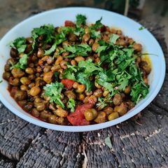 Fresh Tuver + Hara chana sabji A picture of Fresh Tuver + Hara chana sabji.