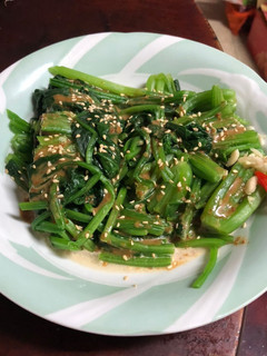 韓式小菜：涼拌菠菜 的食譜成品照片
