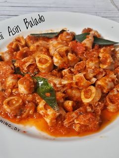 Foto resep Cumi Asin Balado