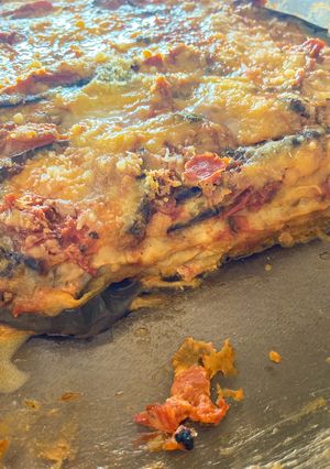 Una foto de Lasagna de berenjenas a la parmesana 🍆🧀