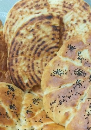 صورة لوصفة خبز بعجينة واحدة في الطجين والكوشة خفيف جدا 🤗