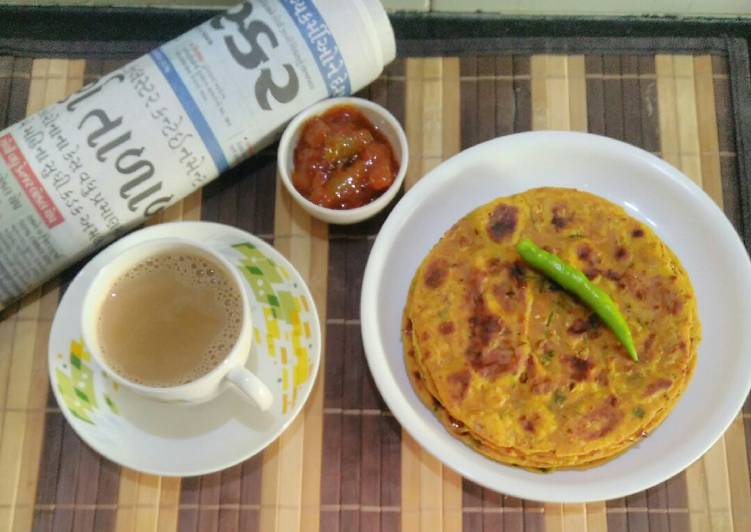 Steps to Prepare Homemade Leftover Khichdi paratha