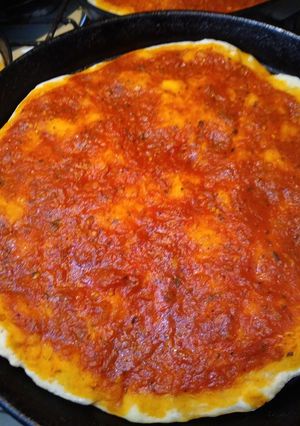Una foto de Pizza ! Receta de masa y salsa