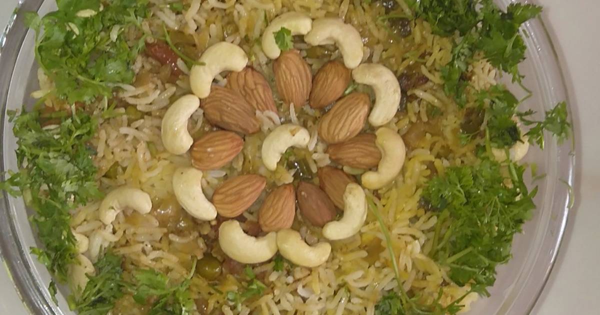 Veg dryfruit biryani Recipe by vidhi vazirani Cookpad
