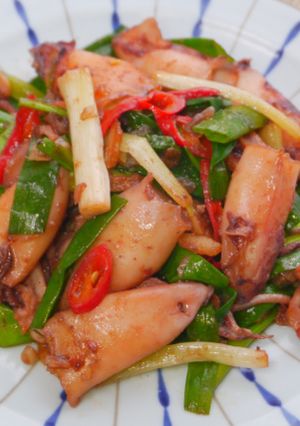 蔥爆小卷 的食譜成品照片