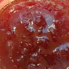 A picture of My chunky watermelon jam.