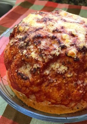 Una foto de Coliflor con tomate gratinada