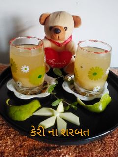 કાચી કેરી નું શરબત (Kachi Keri Sharbat Recipe In Gujarati) રેસીપી મુખ્ય ફોટો