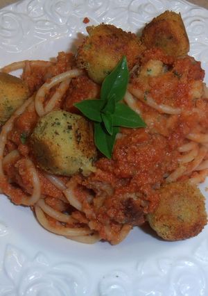 Φωτογραφία της συνταγής Spaghetti με χορτοφαγικά κεφτεδάκια από φακές