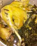 Gà hầm lá Ngải Cứu