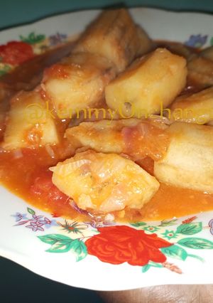 A picture of Stewed matoke.