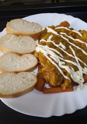 Una foto de Aperitivo de rabas con cebolla
