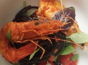 Une photo de spaghetti sauce tomate