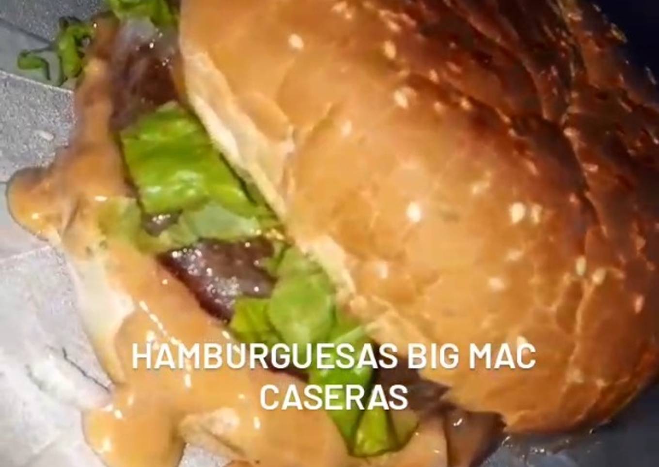 Hamburguesa Big Mac casera- Salsa big mac facilísima