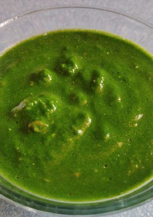 A picture of Keerai Kadaiyal/ Spinach Chutney 🥬.