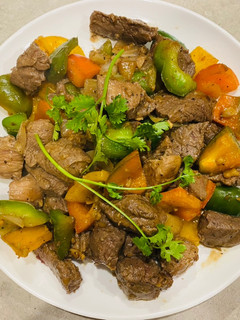 Hình của món Bò Lúc Lắc Tuổi Thơ.