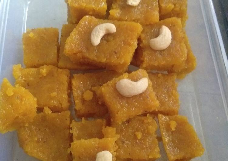 Steps to Make Speedy Moong dal ki barfi