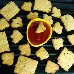 Oats masala khara cookies A picture of Oats masala khara cookies.