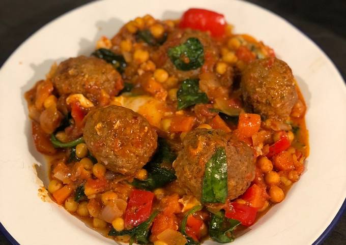 Steps to Make Homemade Morrocan lamb meatball tagine