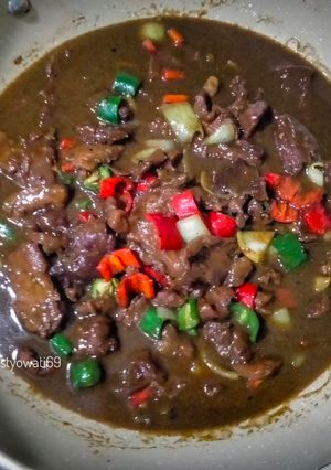 Foto resep Sapi Saos Lada Hitam