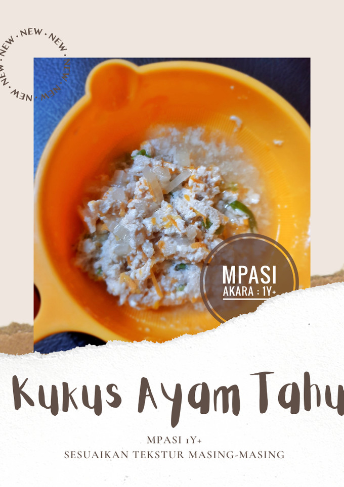 Foto resep MPASI 1y+ : Kukus Ayam Tahu