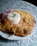 Guiso de trigo con pejerrey