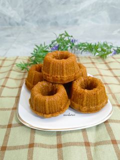 Foto resep Bolu Sakura (Bolu Karamel Kukus)