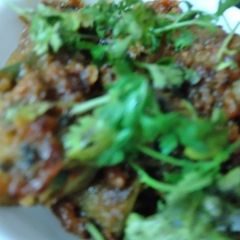 A picture of Stuffed Karela.