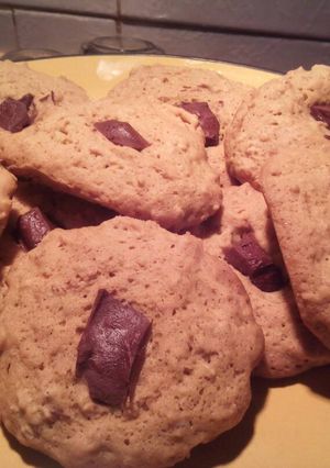 Una foto de Galletas de  avena y chocolate
