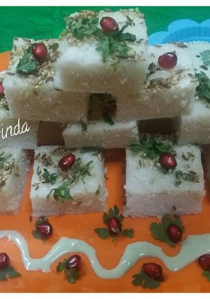 A picture of Farali dhokla.