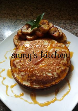 A picture of Pancake recipe by samy's kitchen.