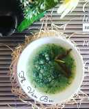 Ăn dặm-Cháo tôm cải xanh phômai rắc gai dầu