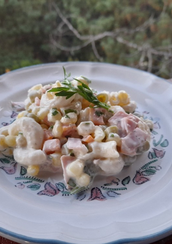 Una foto de Sopa de coditos con mayonesa