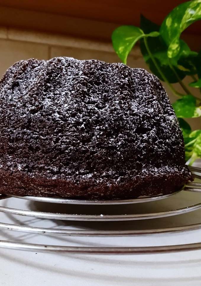 Una foto de Budín húmedo de cacao amargo