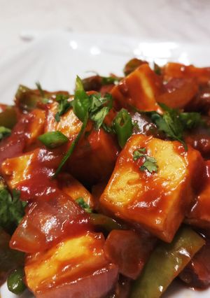 A picture of Paneer Chilli.