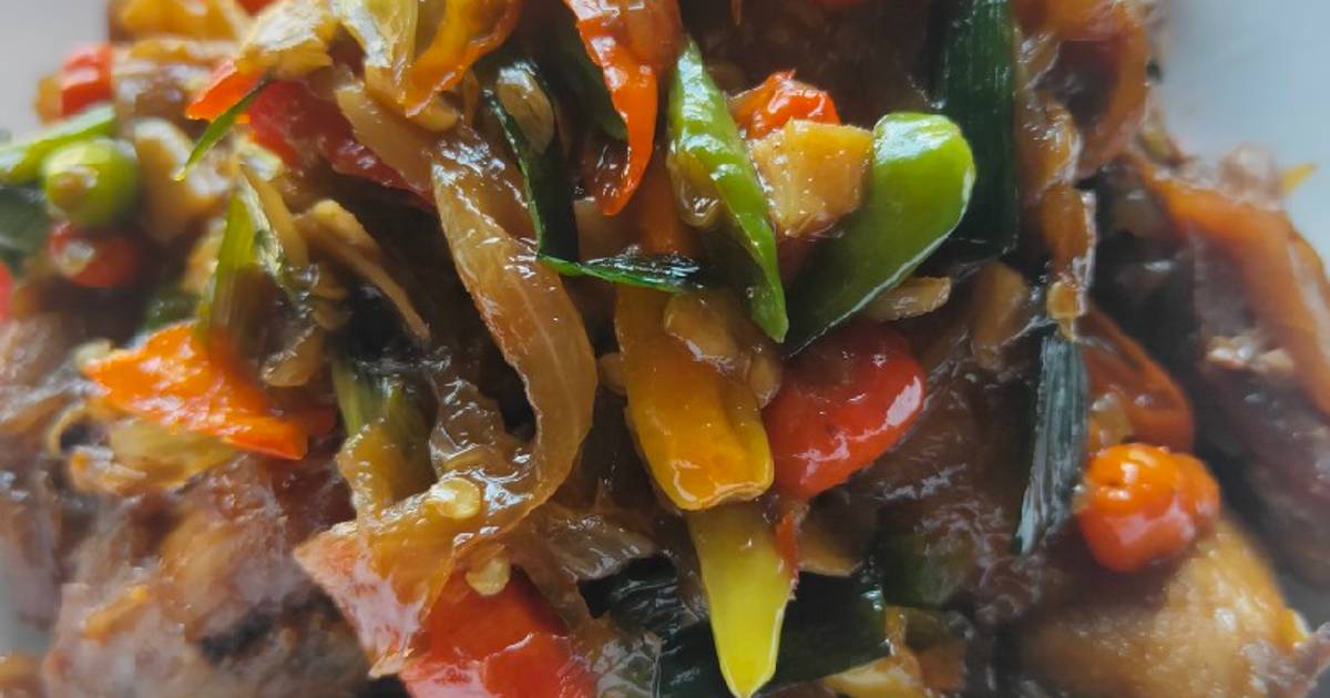 Resep Ayam Kecap Saus Tiram Pedas Oleh Aisya Tachir Cookpad