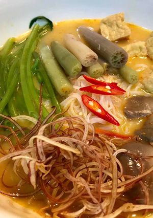 Hình của món Bún chao chay.