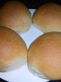 A picture of Homemade Burger buns.