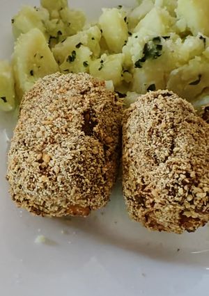 Paprikás, sajtos hirtelen fasírt recept fotója