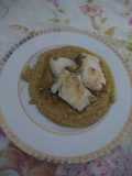 Baccalà con crema di ceci