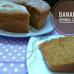 รูปของ Banana sponge cake (cake pisang)