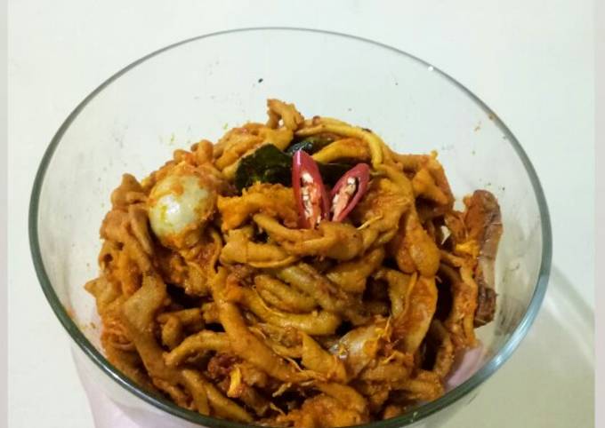 Usus ayam balado