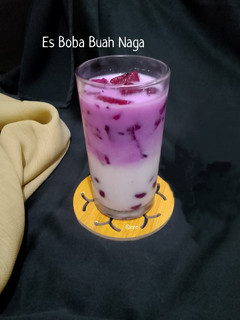 Foto resep Es Boba Buah Naga