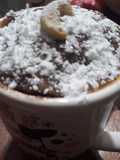 Torta en taza chocolate hecho en microondas